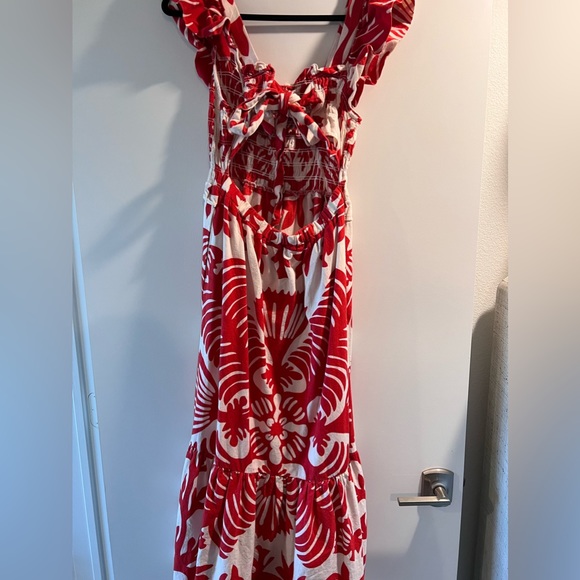 Sea Henrietta Print Smocked Dress size L - Picture 9 of 12